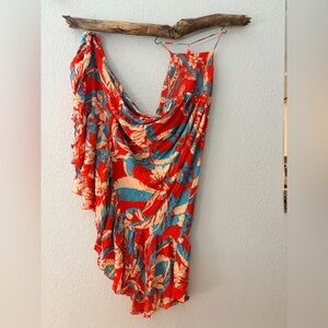 Intimately Free People Heat Wave Printed Maxi Handkerchief Slip Dress Size S